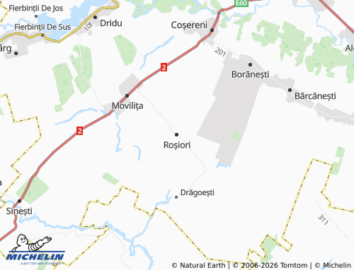 Mappa MICHELIN Roșiori - ViaMichelin