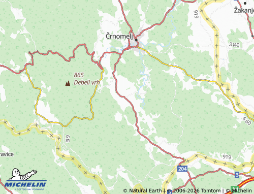 MICHELIN-Landkarte Dragatuš - ViaMichelin