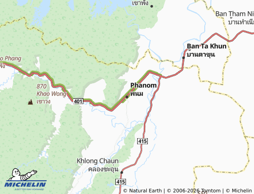 Mapa MICHELIN Phanom - ViaMichelin
