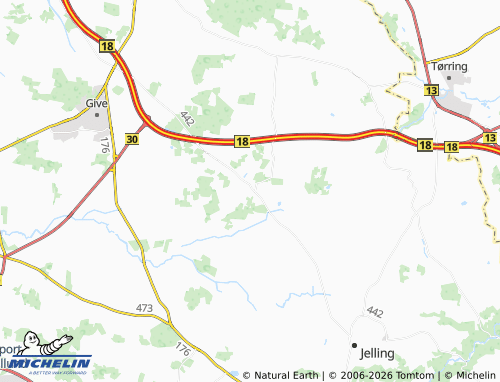 MICHELIN Givskud map - ViaMichelin