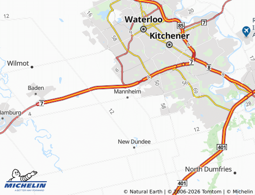 MICHELIN Mannheim map - ViaMichelin