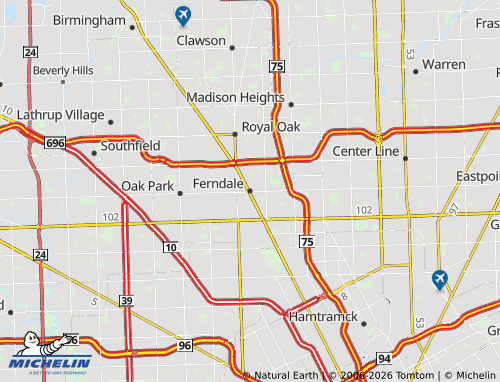 Mappa MICHELIN Ferndale - ViaMichelin