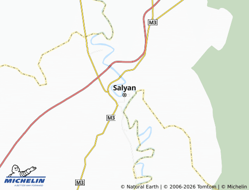 MICHELIN Salyan map - ViaMichelin