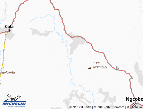 MICHELIN-Landkarte Upper Mgwalana - ViaMichelin