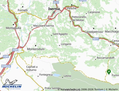Mapa MICHELIN Longano - ViaMichelin