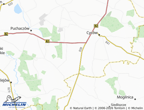 Carte MICHELIN Malinówka - ViaMichelin