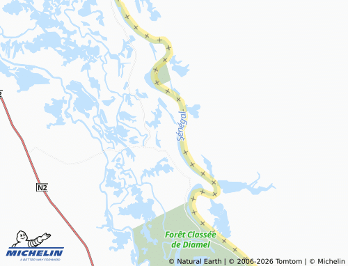 Mapa MICHELIN Oudourou - ViaMichelin