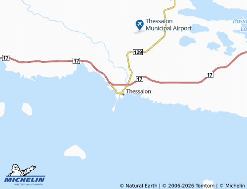 Mapa MICHELIN Thessalon - ViaMichelin