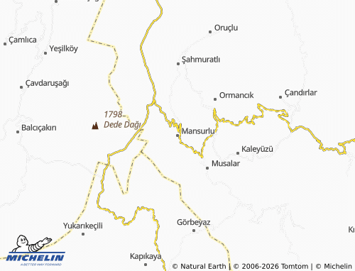 Mappa MICHELIN Mansurlu - ViaMichelin