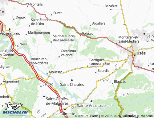 Mappa MICHELIN Collorgues - ViaMichelin