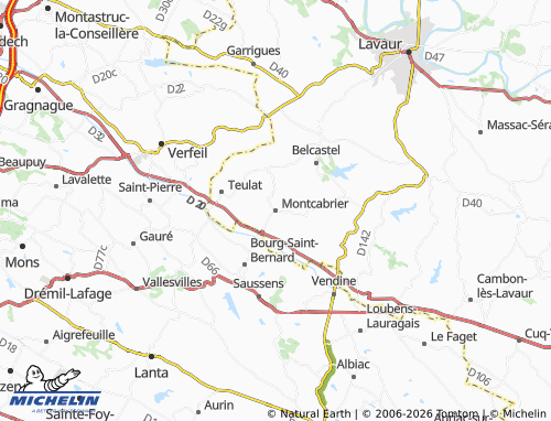 Mappa MICHELIN Montcabrier - ViaMichelin