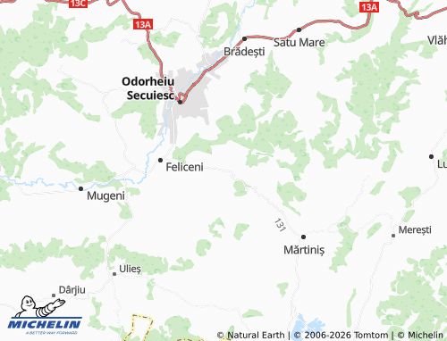 Mappa MICHELIN Văleni - ViaMichelin