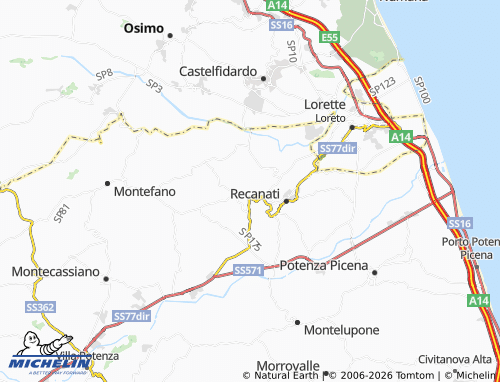 Kaart MICHELIN Castelnuovo - ViaMichelin