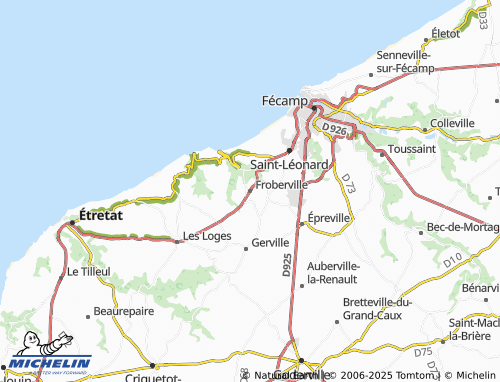 MICHELIN-Landkarte Froberville - ViaMichelin