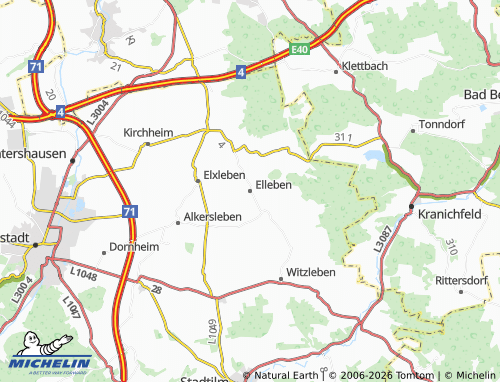 MICHELIN Elleben map - ViaMichelin