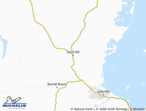 Kaart MICHELIN Sand Hill - ViaMichelin