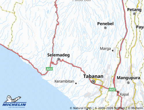 MICHELIN-Landkarte Selemadeg Timur - ViaMichelin