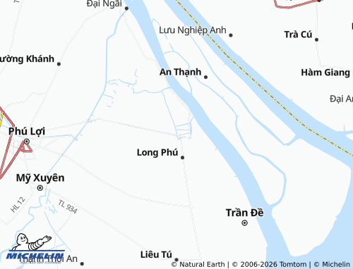 MICHELIN-Landkarte Long Phú - ViaMichelin