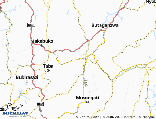MICHELIN Kirambi map - ViaMichelin