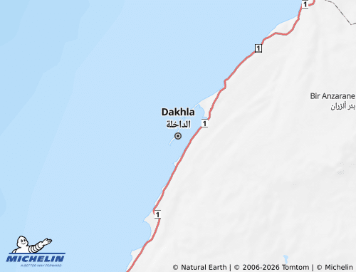 Mapa MICHELIN Dajla-Río de Oro - ViaMichelin