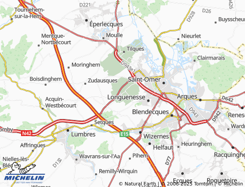Carte MICHELIN Tatinghem - ViaMichelin