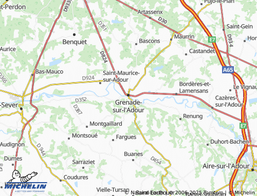 MICHELIN Larrivière-Saint-Savin map - ViaMichelin
