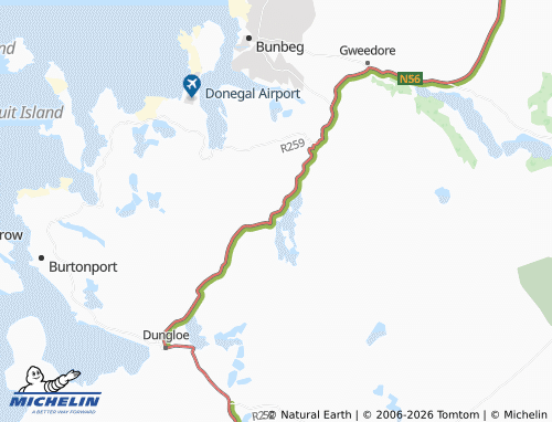 Kaart MICHELIN Loughanure - ViaMichelin