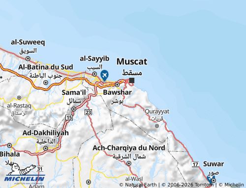 Kaart MICHELIN al-'Amirat - ViaMichelin