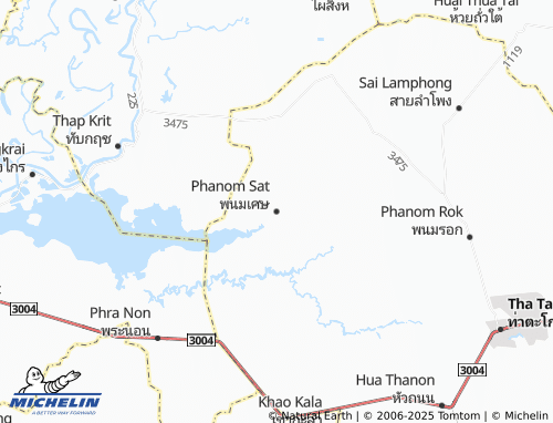 MICHELIN Phanom Sat map - ViaMichelin