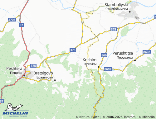 MICHELIN-Landkarte Kozarsko - ViaMichelin