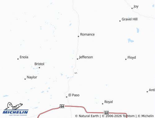 Mappa MICHELIN Jefferson - ViaMichelin