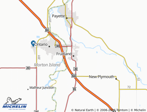 Carte MICHELIN Fruitland - ViaMichelin