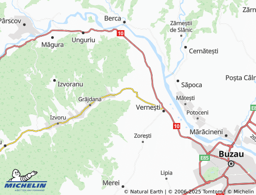 MICHELIN-Landkarte Săsenii Vechi - ViaMichelin