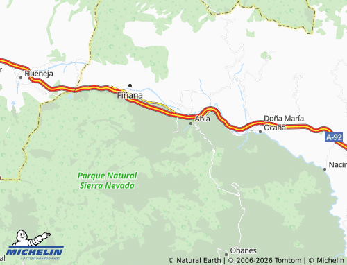 Mappa MICHELIN Abrucena - ViaMichelin