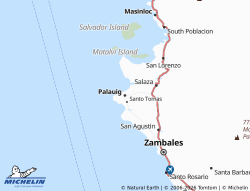 MICHELIN Palauig map - ViaMichelin
