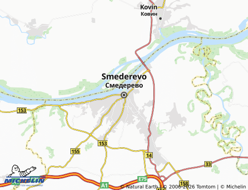 Mapa MICHELIN Semêndria - ViaMichelin