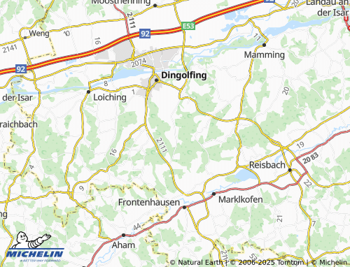 MICHELIN Oberweilnbach map - ViaMichelin
