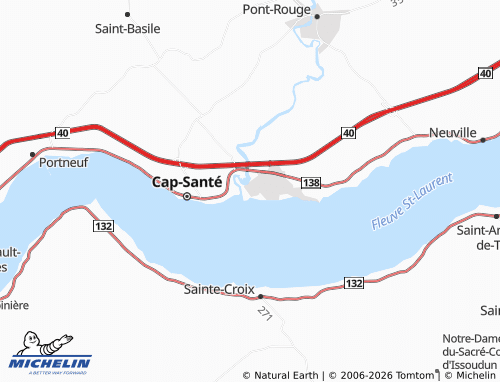 Mappa MICHELIN Donnacona - ViaMichelin
