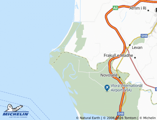 Carte MICHELIN Dëllenjë - ViaMichelin
