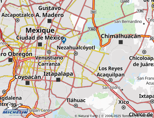 Mappa MICHELIN Juárez Pantitlán - ViaMichelin