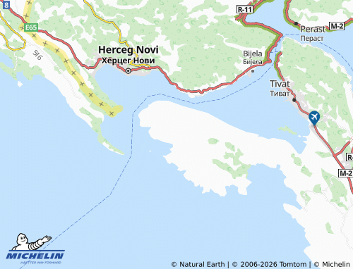 Mappa MICHELIN Luštica - ViaMichelin