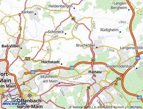 MICHELIN Wachenbuchen map - ViaMichelin