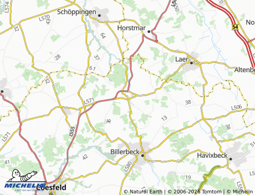 MICHELIN Darfeld map - ViaMichelin