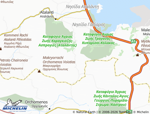 MICHELIN Kyrtoni map - ViaMichelin
