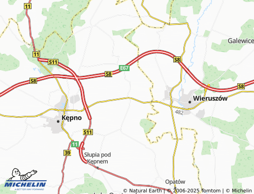 MICHELIN Świba map - ViaMichelin