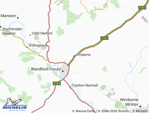 Carte MICHELIN Pimperne - ViaMichelin
