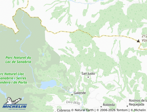 MICHELIN San Ciprián map - ViaMichelin
