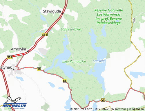MICHELIN Pluski map - ViaMichelin