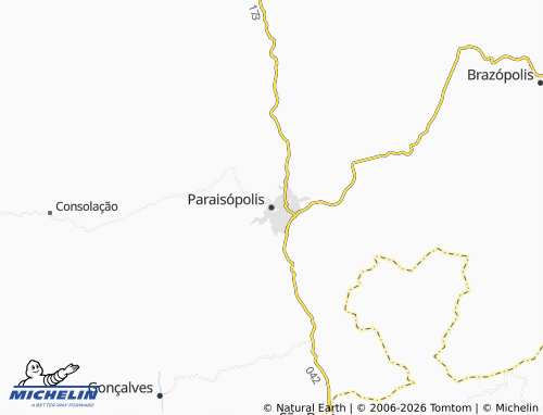 Mapa MICHELIN Paraisópolis - ViaMichelin