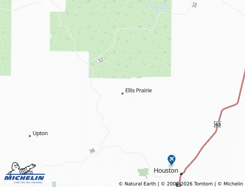 Mapa MICHELIN Ellis Prairie - ViaMichelin